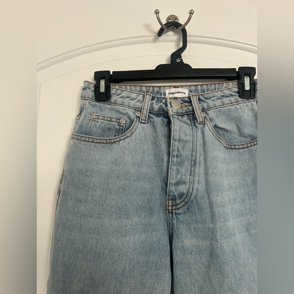 Superdown Dylan Straight Denim Jeans Vintage Blue High Waist size 26 100% cotton - Picture 7 of 12